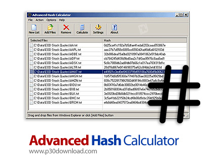 دانلود Advanced Hash Calculator v2.68 - نرم افزار پیشرفته محاسبه هش فایل ها