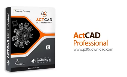 دانلود ActCAD Professional 2021 v10.0.1447 x64 + v9.1.438 - نرم افزار طراحی و مدلسازی نقشه های مهندس