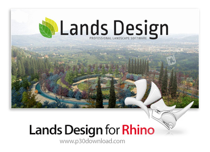 دانلود Lands Design v5.4.1.6751 x64 for Rhino 6-7 - افزونه طراحی چشم انداز و فضای سبز در پروژه های د