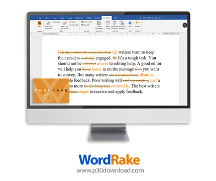 دانلود WordRake v4.3.00226.02 for Microsoft Outlook and Word - افزونه ویرایش و اصلاح شیوه نگارش متن 