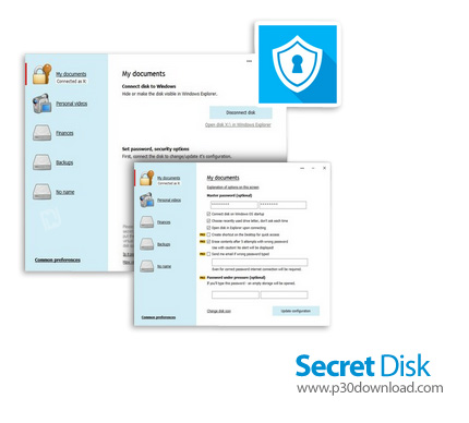 دانلود Secret Disk Pro v2022.12 x64 + v2022.09 - نرم افزار پنهان سازی فایل ها و پوشه های مهم