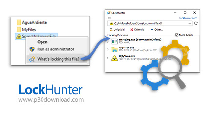 دانلود LockHunter v3.4.3.146 - نرم افزار رفع مشکل حذف کردن فایل ها در ویندوز