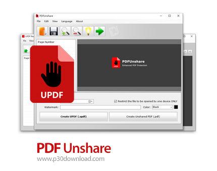 دانلود PDF Unshare PRO v1.5.3.4 - نرم افزار ایجاد محدودیت دسترسی به محتوای پی دی اف