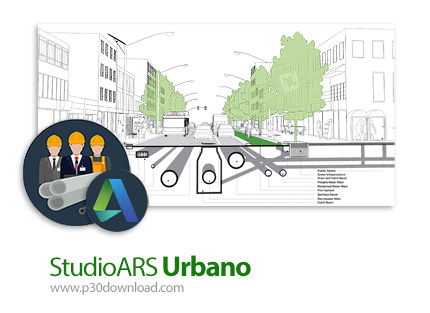 دانلود StudioARS Urbano v8.1.0.12 - نرم افزار طراحی و مهندسی خطوط انتقال آب، گاز و فاضلاب در اتوکد
