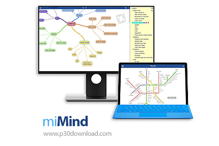 دانلود miMind Pro v3.13 - نرم افزار رسم نقشه های ذهنی و ایده ها
