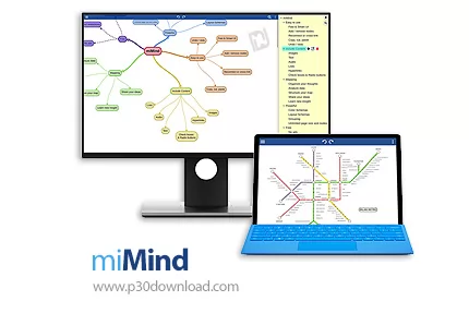 دانلود miMind Pro v3.13 - نرم افزار رسم نقشه های ذهنی و ایده ها