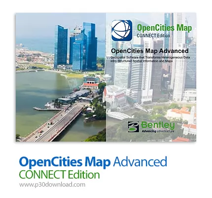 دانلود Bentley OpenCities Map Advanced/Ultimate CONNECT Edition Update 17.2 (10.17.02.048) x64 - نرم