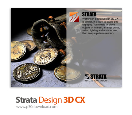 دانلود Strata Design 3D CX v8.2.9.0 + 3Dbase v3.5 - نرم افزار مدلسازی سه بعدی