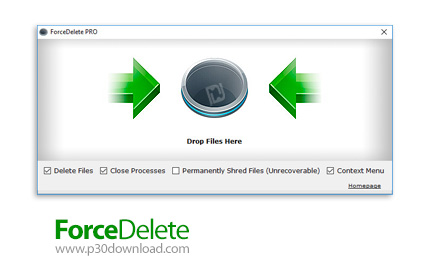 دانلود ForceDelete Pro v1.1.0 - نرم افزار حذف اجباری فایل ها و پوشه های ویندوز بدون نیاز به بستن پرو