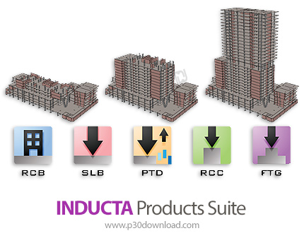 دانلود مجموعه نرم افزارهای کاربردی برای طراحی و آنالیز ساختمان های بتنی - INDUCTA Products Suite 2022 