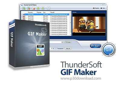 دانلود ThunderSoft GIF Maker v4.5 - نرم افزار ساخت فایل های گیف