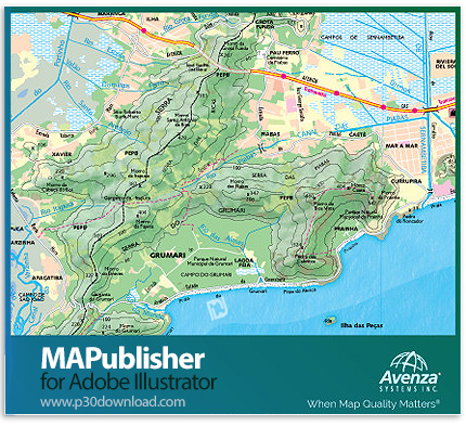 دانلود MAPublisher v11.1 + v10.8/v10.7/v10.6/v10.2 for Adobe Illustrator - پلاگین نقشه کشی برای Illu