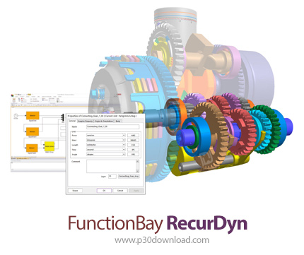 دانلود FunctionBay RecurDyn 2023 (BN10106) x64 - نرم افزار شبیه سازی و کنترل خواص حرکتی قطعات مکانیک