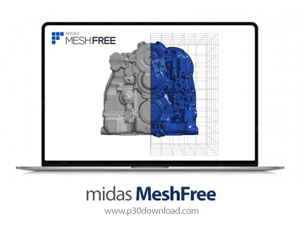 دانلود midas MeshFree 2023 R1 x64 - نرم‌افزار طراحی و تجزیه و تحلیل دقیق مدل بدون نیاز به ایجاد مش ه