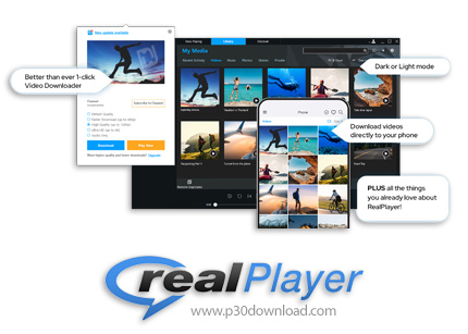 دانلود RealPlayer v22.0.4.303 x64 + v18.1.4.135 x86/x64 Free - نرم افزار دریافت و پخش رسانه های آنلا