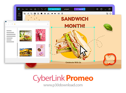 دانلود CyberLink Promeo v7.0.2219.0 x64 Premium - نرم افزار طراحی ویدیو و پوستر تبلیغاتی