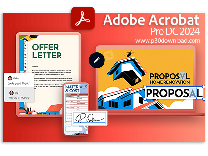 دانلود Adobe Acrobat Pro DC v2024.002.20736 x64/x86 - اکروبات پرو، نرم افزار ساخت و مدیریت فایل‌های 