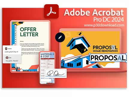 دانلود Adobe Acrobat Pro DC v2024.004.20243 x64/x86 - اکروبات پرو، نرم افزار ساخت و مدیریت فایل‌های پی‌دی‌اف 