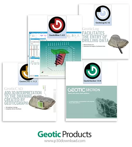 دانلود Geotic Products 2024 - مجموعه نرم افزارهای جمع آوری اطلاعات و مدل سازی حفاری