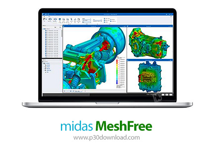 دانلود midas MeshFree 2024 R2 x64 - نرم‌افزار طراحی و تجزیه و تحلیل دقیق مدل بدون نیاز به ایجاد مش ه