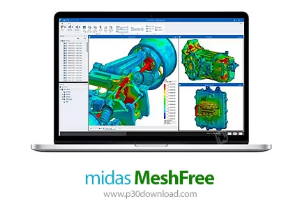 دانلود midas MeshFree 2024 R1 x64 - نرم‌افزار طراحی و تجزیه و تحلیل دقیق مدل بدون نیاز به ایجاد مش ه