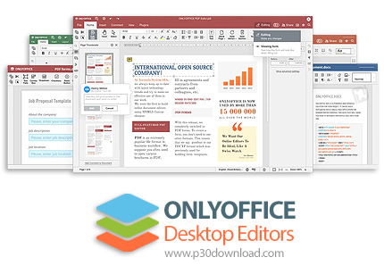 دانلود ONLYOFFICE Desktop Editors v8.1.1 - نرم افزار مشاهده، ویرایش و به اشتراک گذاری فایل ها و اسنا