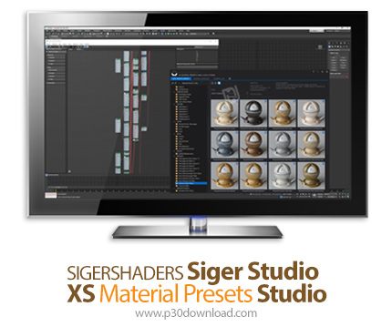 دانلود SIGERSHADERS Siger Studio XS Material Presets Studio v6.5.0 x64 for 3ds Max 2020-2025 - مجموع