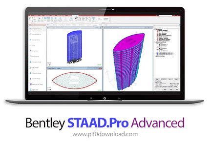 دانلود Bentley STAAD.Pro Advanced 2024 v24.00.00.577 x64 - نرم افزار طراحی سازه به صورت مدل‌های سه‌ب