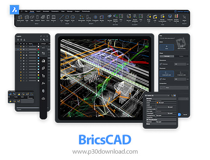 دانلود BricsCad Ultimate v25.1.06.1 x64 - نرم افزار طراحی داخلی پروژه های مختلف ساختمانی