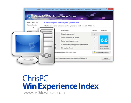 دانلود ChrisPC Win Experience Index v7.24.1023 - نرم افزار ارزیابی شاخص Windows Experience Index در 