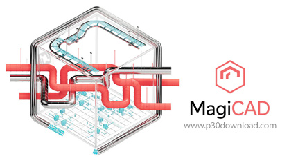 دانلود MagiCAD 2024 UR-2 x64 for AutoCAD - افزونه طراحی نقشه تاسیسات ساختمانی برای اتوکد