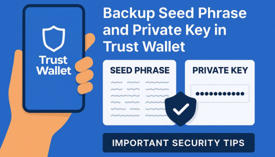 آموزش بک‌آپ گرفتن از Seed Phrase و کلید خصوصی در تراست ولت