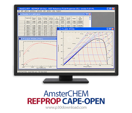 دانلود AmsterCHEM REFPROP CAPE-OPEN v1.1 - نرم افزار مدیر بسته‌های خواص ترمودینامیکی