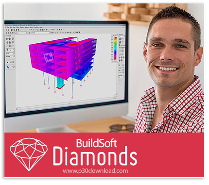 دانلود BuildSoft Diamonds 2026 Build 9551.28807 - نرم افزار تحلیل و طراحی سازه مبتنی بر FEM