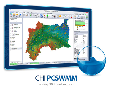 دانلود CHI PCSWMM 2024 Pro 2D v7.7.3920 x64 - نرم‌افزار مدل‌سازی آب‌های سطحی، فاضلاب، حوزه آبخیز و س