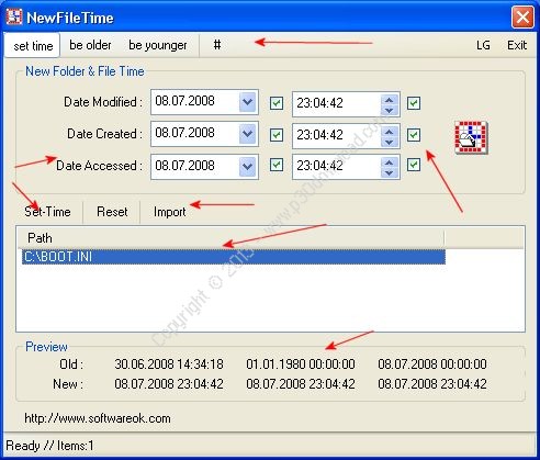 download the new version NewFileTime 7.14