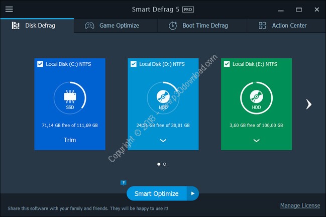 iobit smart defrag pro 6.1 life time activation