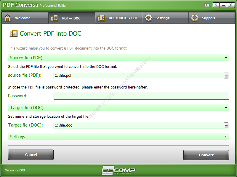 PDF Conversa Pro 3.003 instal the last version for windows