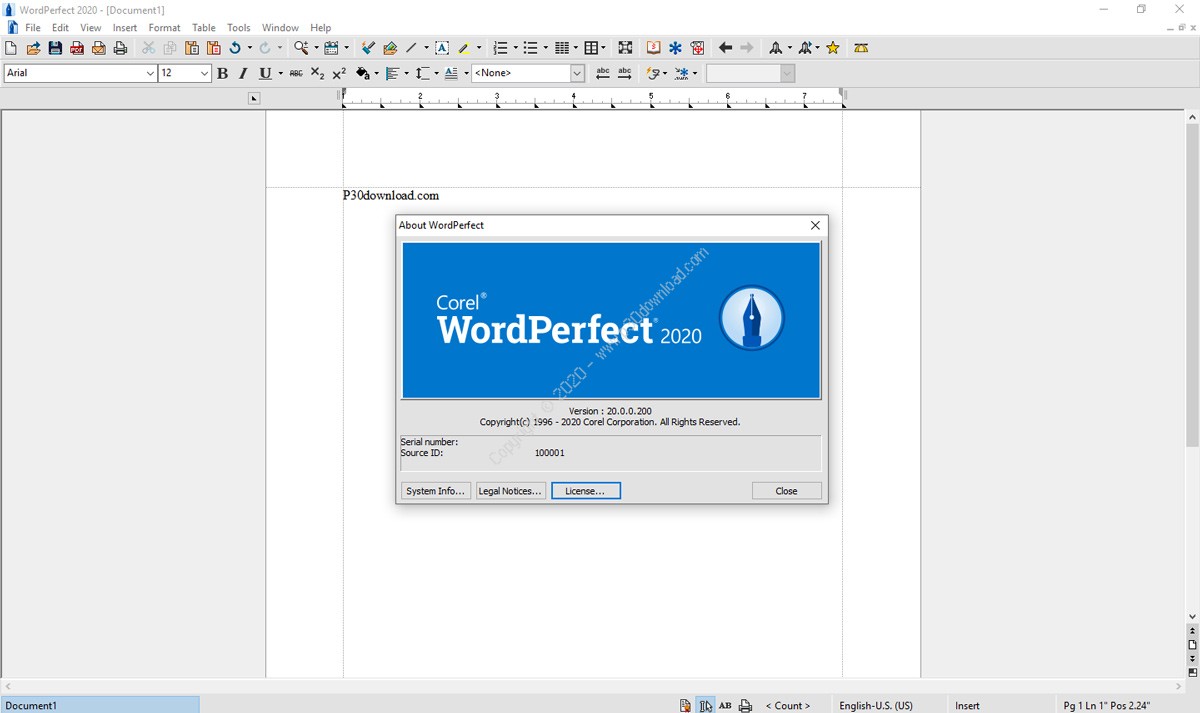 corel wordperfect office 2020