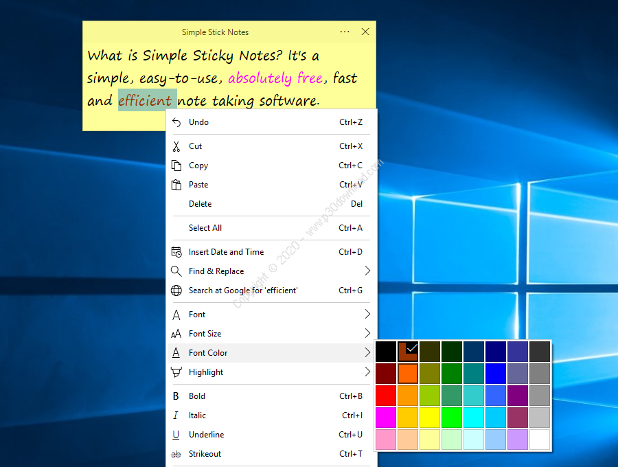 Simple Sticky Notes 6.3 download the new version