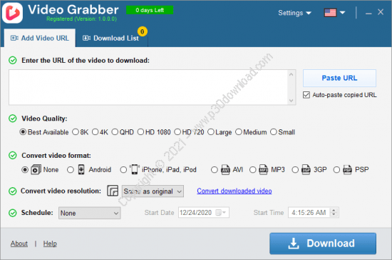 Auslogics Video Grabber Pro 1.0.0.4 instal the last version for ipod