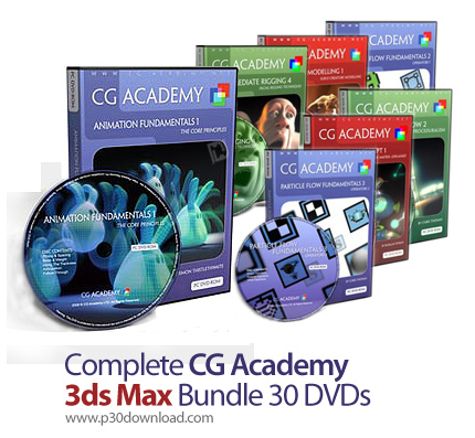دانلود Complete CG Academy 3ds Max Bundle 30 DVDs - مجموعه عظیم آموزش تری‌دی‌مکس شرکت سی جی آکادمی 3