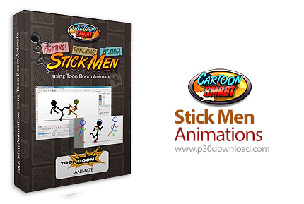 دانلود CartoonSmart Stick Men Animations - آموزش انیمیشن سازی، ساخت انیمیشن آدمک چوبی در Toon Boom A