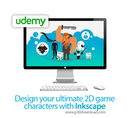 دانلود Udemy Design your ultimate 2D game characters with Inkscape - آموزش طراحی کاراکترهای دو بعدی 