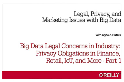 دانلود O'Reilly Legal Landscape for Big Data - آموزش چشم انداز حقوقی برای داده های بزرگ