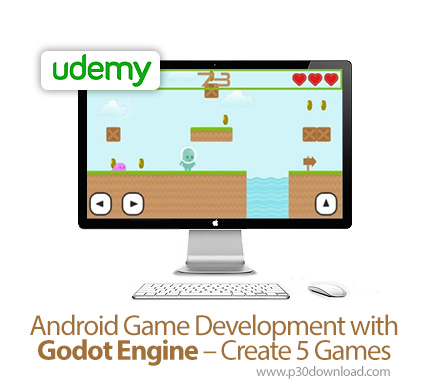 دانلود Udemy Android Game Development with Godot Engine - Create 5 Games - آموزش توسعه بازی با موتور