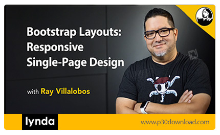 دانلود Lynda Bootstrap Layouts: Responsive Single-Page Design - آموزش طراحی سایت های پاسخگو تک صفحه 