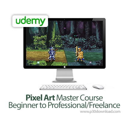 دانلود Udemy Pixel Art Master Course - Beginner to Professional/Freelance - آموزش مقدماتی تا پیشرفته