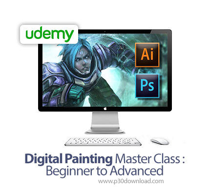 دانلود Udemy Digital Painting Master Class : Beginner to Advanced - آموزش مقدماتی تا پیشرفته نقاشی د