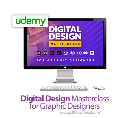 دانلود Udemy Digital Design Masterclass for Graphic Designers - آموزش تسلط بر طراحی های دیجیتال برای